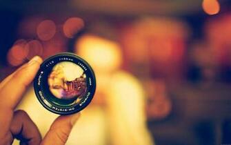 Olympus Lens Light Circles HD Wallpaper