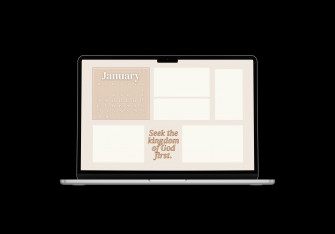 Desktop Wallpaper Calendar And Folder Icons Neutral Aesthetic