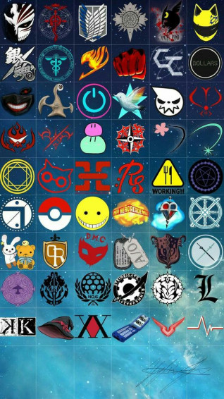 Cool Anime Symbols Wallpaper