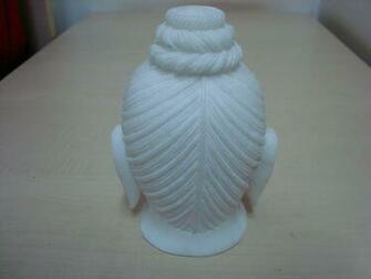 White Marble Buddha Background Wallpaper Desktop