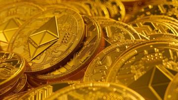 Wallpaper Render Digital Art Gold Coins