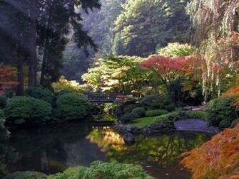 Japanese Bridge Wallpaper Desktop Background