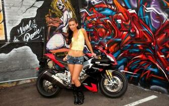 Motorcycles Image Hot Babe Aprilia Rsv4 Wallpaper Photos