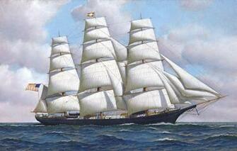 Antonio Jacobsen Flying Cloud The Painting Is In Public