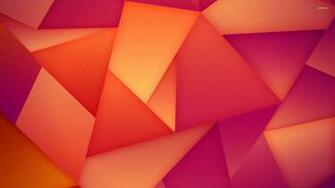 Orange And Pink Triangles Wallpaper Digital Art