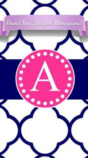 Designer Monogram Custom Wallpaper Background On The App Store