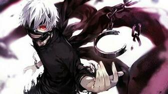 Tokyo Ghoul Anime Ken Kaneki Chain Mask Red Eye Characters HD