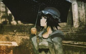 Brunettes Anime Steins Gate Umbrellas Shiina Mayuri Girls HD Wallpaper