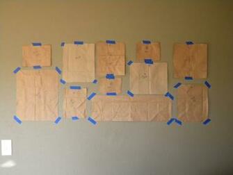 Trace Your Selected Frames On Brown Paper Bags Cut Out And Tape To