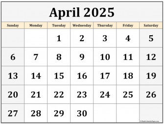 April Calendar Wallpaper