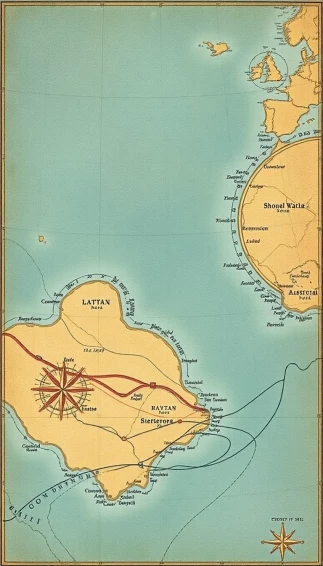 Nautical Chart Wallpaper