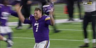 Case Keenum Had A Great Reaction After Throwing His
