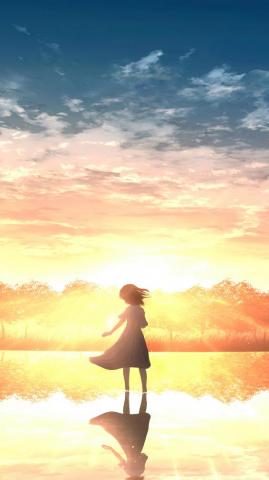 Sunrise Anime Scenery Wallpaper 4k Pc Desktop 664a