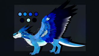 Blue Jay Dragon Adopt Ota Closed By Starscreamfan10100