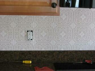 This Is Raised Paintable Wallpaper With A Punched Tin Pattern There