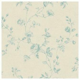 York Sure Strip Silver Rose Toile Removable Wallpaper Traditional