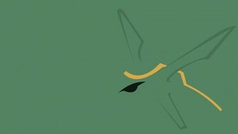 Minimalistic Rayquaza Pokemon Wallpaper