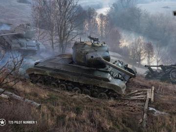 Image Wot Tanks American T25 Pilot Number Games Mud