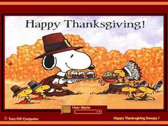 Snoopy And Woodstock Happy Thanksgiving Wallpaper For Mac
