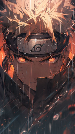 Naruto In The Rain Wallpaper Live