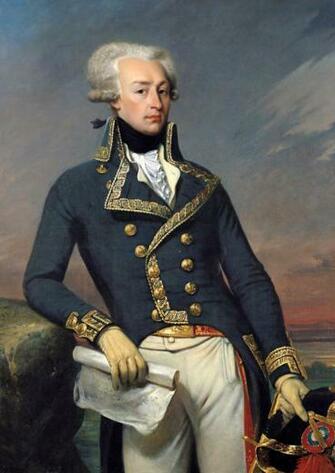 Gilbert Du Motier Marquis De Lafayette Portrait Image Stock