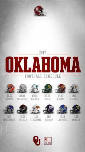 Ou S Big Football Schedule Announced University Of Oklahoma