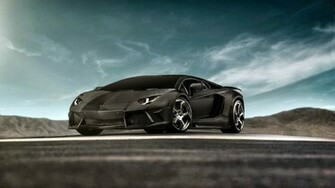 Lamborghini Aventador Lp700 Black Car Full HD Desktop Wallpaper