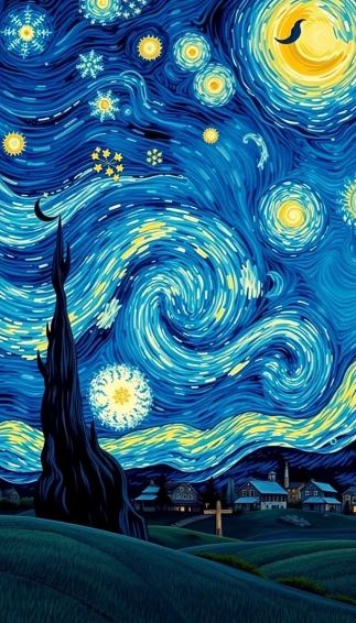 Starry Night Phone Wallpaper