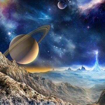 Custom 3d Mural Wallpaper For Wall Outer Space Planet Amazing