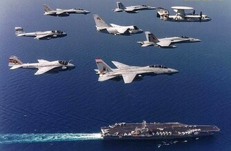 Navy Ship Airplane Wallpaper