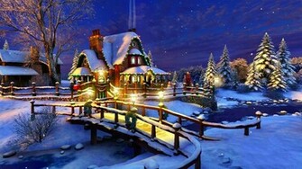 Old Fashioned Christmas Wallpaper