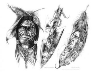 Native Feathers Wallpaper Top Background