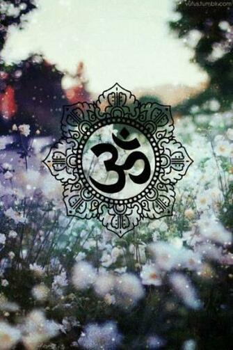 iPhone Wallpaper Hippie Zen Namaste Ohm Flowers Boho Hipster Yoga