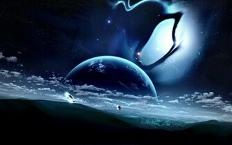 Futuristic Planet Wallpaper