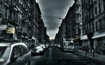 Abstract City Wallpaper HD Resolution Dark