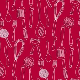 York Wallcoverings Bistro Kitchen Contours Silhouettes