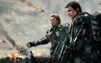 Edge Of Tomorrow Movie Emily Blunt Tom Cruise HD Wallpaper