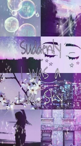 Purple Pastel Aesthetic Wallpaper Top