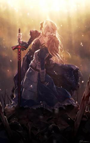 Fate Stay Night Saber Art Wallpaper Teahub Io