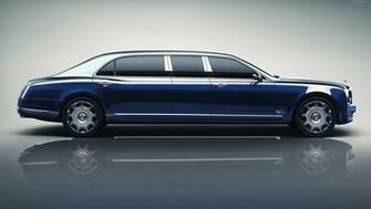 Blue Rolls Royce Limousine HD Wallpaper