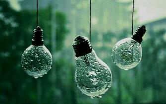 Abstract Nature Wallpaper Light Bulbs