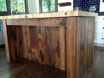 Kitchen Reclaimed Wood Island