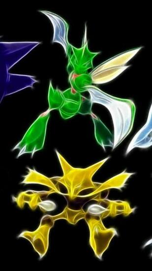 Pokemon Gengar Lucario Houndoom Scyther Kadabra Skarmory