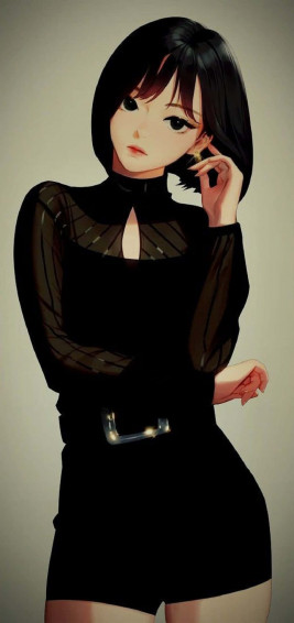 Beautiful Girl Cartoon Wallpaper