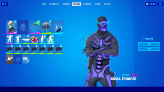 Purple Skull Trooper Wallpaper