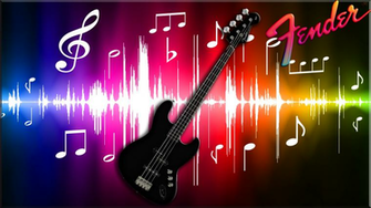 Black Fender Bass Guitar Computer Wallpaper Desktop Background