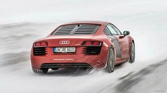 Audi R8 E Tron Rear HD Wallpaper