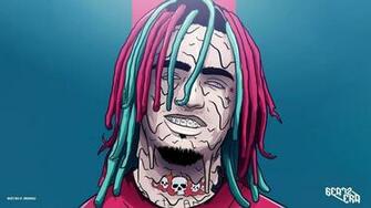 Lil Pump Cartoon Wallpaper Top
