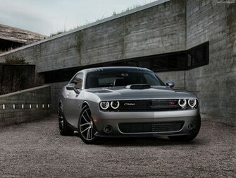 Challenger Black Dodge Muscle Car Wallpaper