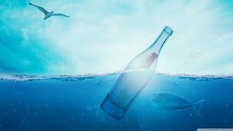 Love You Message In A Bottle 4k HD Desktop Wallpaper For
